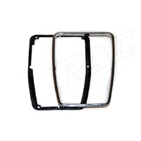 MAZDA RX3/ 808 GEARSHIFT CONSOLE SURROUND CHROME PLASTIC TRIM AND BACKING