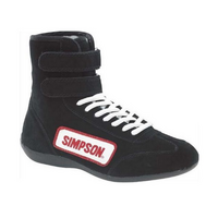 Simpson - High Top Driving Shoe Size 13 Black, SFI Approved