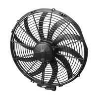 Spal - 16" Extreme Electric Thermo Fan 3000 cfm - Puller Type With Curved Blades, 26 amps