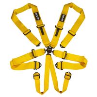 YELLOW 6POINT CAM LOCK HARNESS, SFI APPROVED, 3IN BELTS, BMH & BIE