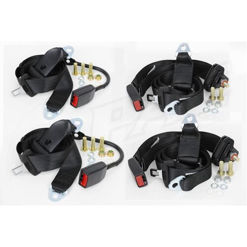 SEAT BELT SET - NON RETRACTABLE FRONT & REAR