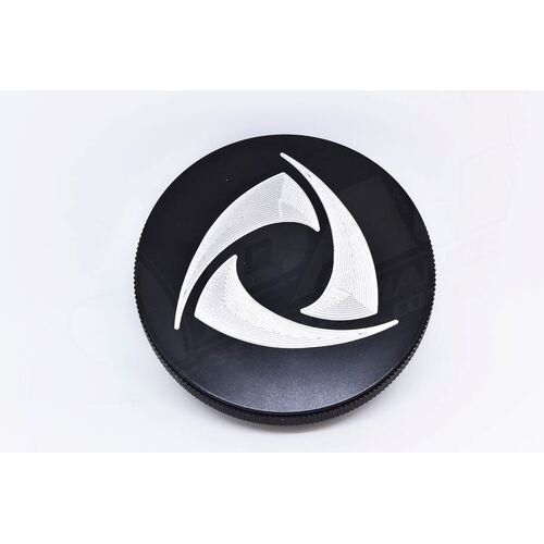 LARGE 40MM PAC RADIATOR CAP - ROTOR SYMBOL