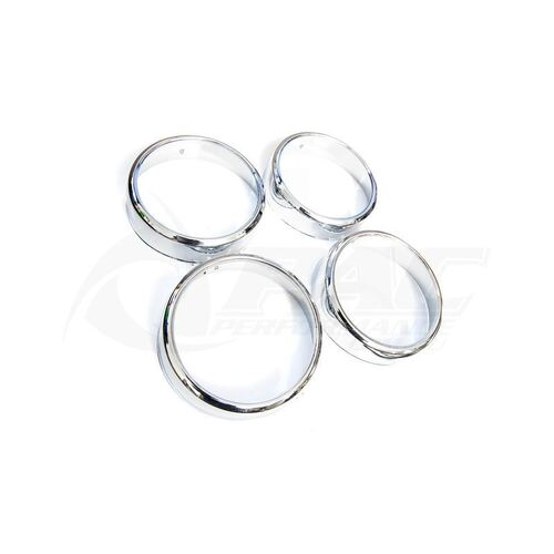 R100 RX2 TAIL LIGHT CHROME TRIM SET