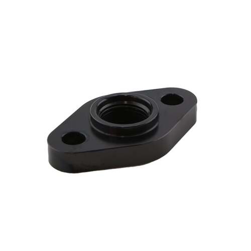 BILLET TURBO DRAIN ADAPTER WITH SILICON O-RING. 52.4MM MOUNTING HOLE CENTER